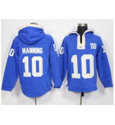New York Giants #10 Eli Manning Royal Blue Player Winning Method Pullover NFL Hoodie