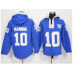 New York Giants #10 Eli Manning Royal Blue Player Winning Method Pullover NFL Hoodie