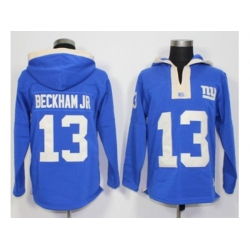 New York Giants #13 Odell Beckham Jr Royal Blue Player Winning Method Pullover NFL Hoodie