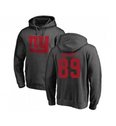 New York Giants #89 Mark Bavaro Ash One Color Pullover Hoodie