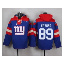 New York Giants #89 Mark Bavaro Royal Blue Player Pullover NFL Hoodie