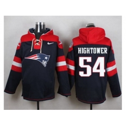 New England Patriots #54 Donta Hightower Navy Blue Player Pullover Hoodie