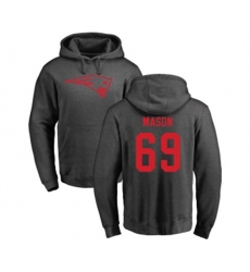 New England Patriots #69 Shaq Mason Ash One Color Pullover Hoodie