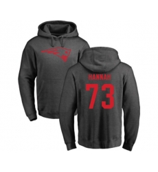 New England Patriots #73 John Hannah Ash One Color Pullover Hoodie