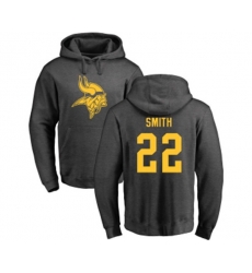 Minnesota Vikings #22 Harrison Smith Ash One Color Pullover Hoodie