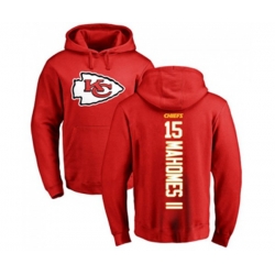 Kansas City Chiefs #15 Patrick Mahomes II Red Backer Pullover Hoodie