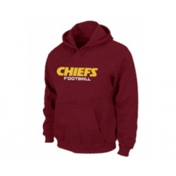 Kansas City Chiefs Authentic font Pullover Hoodie Red