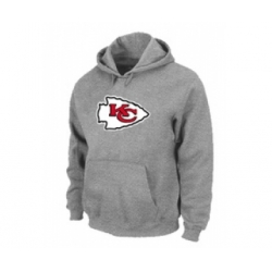 Kansas City Chiefs Logo Pullover Hoodie Grey