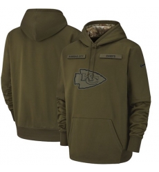 NFL Kansas City Chiefs Nike Olive Salute to Service Pullover Hoodie