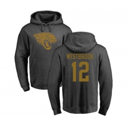 Jacksonville Jaguars #12 Dede Westbrook Ash One Color Pullover Hoodie