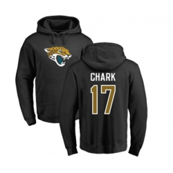 Jacksonville Jaguars #17 DJ Chark Black Name & Number Logo Pullover Hoodie