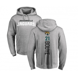 Jacksonville Jaguars #21 A.J. Bouye Ash Backer Pullover Hoodie