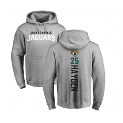 Jacksonville Jaguars #25 D.J. Hayden Ash Backer Pullover Hoodie