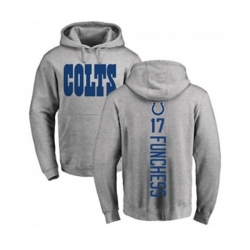 Indianapolis Colts #17 Devin Funchess Ash Backer Pullover Hoodie Indianapolis Colts #17 Devin Funchess Ash Backer Pullover Hoodie