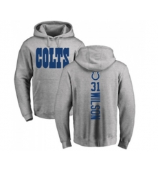 Indianapolis Colts #31 Quincy Wilson Ash Backer Pullover Hoodie