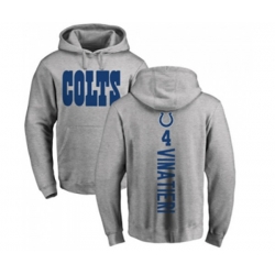 Indianapolis Colts #4 Adam Vinatieri Ash Backer Pullover Hoodie Indianapolis Colts #4 Adam Vinatieri Ash Backer Pullover Hoodie