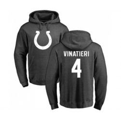 Indianapolis Colts #4 Adam Vinatieri Ash One Color Pullover Hoodie Indianapolis Colts #4 Adam Vinatieri Ash One Color Pullover Hoodie