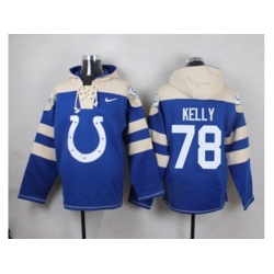 Indianapolis Colts #78 Ryan Kelly Royal Blue Player Pullover Hoodie Indianapolis Colts #78 Ryan Kelly Royal Blue Player Pullover Hoodie