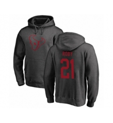 Houston Texans #21 Bradley Roby Ash One Color Pullover Hoodie