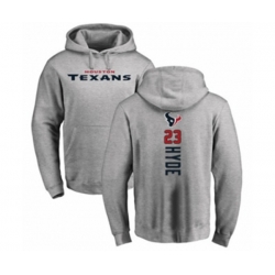Houston Texans #23 Carlos Hyde Ash Backer Pullover Hoodie Houston Texans #23 Carlos Hyde Ash Backer Pullover Hoodie