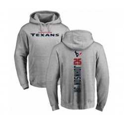 Houston Texans #25 Duke Johnson Jr Ash Backer Pullover Hoodie Houston Texans #25 Duke Johnson Jr Ash Backer Pullover Hoodie
