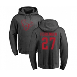 Houston Texans #27 DOnta Foreman Ash One Color Pullover Hoodie Houston Texans #27 DOnta Foreman Ash One Color Pullover Hoodie