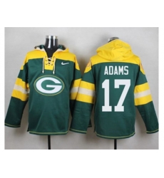 Green Bay Packers #17 Davante Adams Green Player Pullover Hoodie