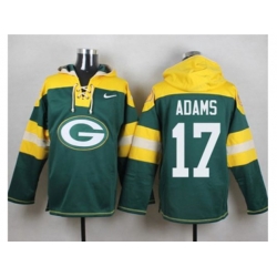 Green Bay Packers #17 Davante Adams Green Player Pullover Hoodie