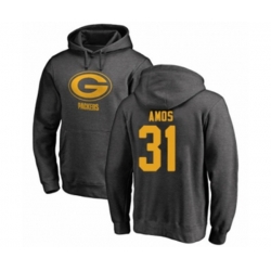 Green Bay Packers #31 Adrian Amos Ash One Color Pullover Hoodie