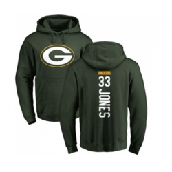 Green Bay Packers #33 Aaron Jones Green Backer Hoodie