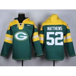 Green Bay Packers #52 clay matthews yellow-green-1[pullover hooded sweatshirt]