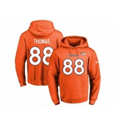 Denver Broncos #88 Demaryius Thomas Orange Name & Number Pullover NFL Hoodie