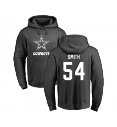 Dallas Cowboys #54 Jaylon Smith Ash One Color Pullover Hoodie