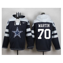 Dallas Cowboys #70 Zack Martin Navy Blue Player Pullover Hoodie