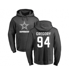 Dallas Cowboys #94 Randy Gregory Ash One Color Pullover Hoodie