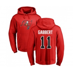 Tampa Bay Buccaneers #11 Blaine Gabbert Red Name & Number Logo Pullover Hoodie Tampa Bay Buccaneers #11 Blaine Gabbert Red Name & Number Logo Pullover Hoodie
