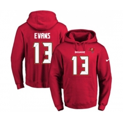 Tampa Bay Buccaneers #13 Mike Evans Red Name & Number Pullover Hoodie Tampa Bay Buccaneers #13 Mike Evans Red Name & Number Pullover Hoodie