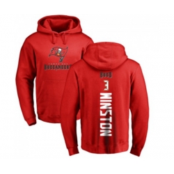 Tampa Bay Buccaneers #3 Jameis Winston Red Backer Pullover Hoodie Tampa Bay Buccaneers #3 Jameis Winston Red Backer Pullover Hoodie