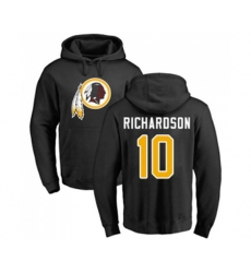 Washington Redskins #10 Paul Richardson Black Name & Number Logo Pullover Hoodie