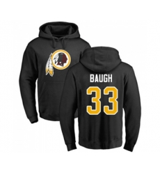 Washington Redskins #33 Sammy Baugh Black Name & Number Logo Pullover Hoodie