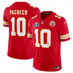 Kansas City Chiefs 10 Isiah Pacheco Red 2023 F U S E Vapor Untouchable Limited Stitched 2024 Super Bowl LVIII Jersey