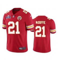 Kansas City Chiefs 21 Trent McDuffie Red Vapor Untouchable Limited Stitched Football 2024 Super Bowl LVIII Jersey