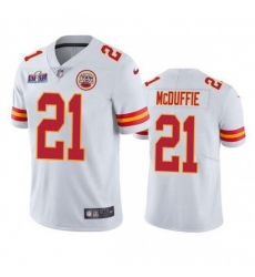 Kansas City Chiefs 21 Trent McDuffie White Vapor Untouchable Limited Stitched Football 2024 Super Bowl LVIII Jersey