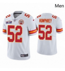 Kansas City Chiefs 52 Creed Humphrey White Vapor Untouchable Limited Stitched Football 2024 Super Bowl LVIII Jersey