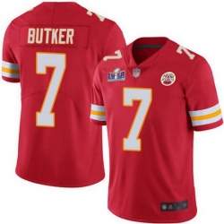 Kansas City Chiefs 7 Harrison Butker Red Team Color Bound Stitched NFL Vapor Untouchable Limited 2024 Super Bowl LVIII Jersey