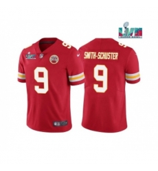 Kansas City Chiefs #9 JuJu Smith-Schuster Red Super Bowl LVII Patch Vapor Untouchable Limited Stitched Jersey
