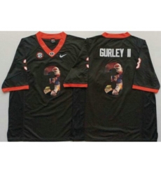 Georgia Bulldogs #3 Todd Gurley II Black Player Fashion Stitched NCAA Jersey