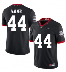 Georgia Bulldogs #44 Travon Walker Black Georgia Bulldogs Mascot 100th Anniversary College Football Jerseys