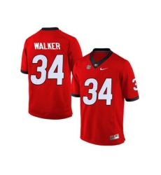 Mens Georgia Bulldogs Herchel Walker #34 College Football Limited Jerseys - Red