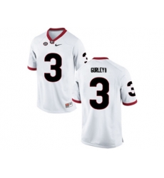 Mens Georgia Bulldogs Todd Gurley II #3 College Football Limited Jerseys - White